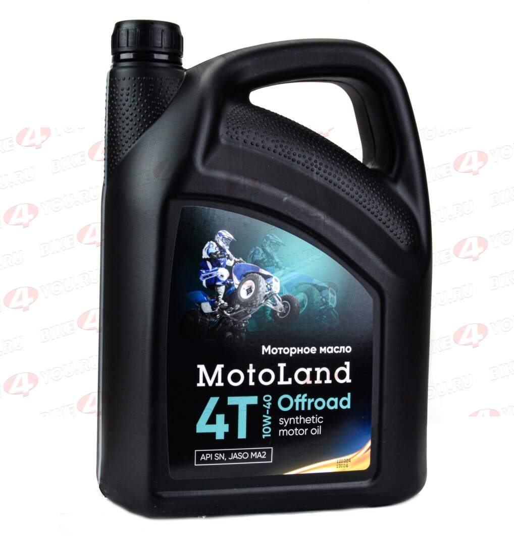 Масло моторное для квадроциклов MOTOLAND Offroad 4T 10w40 4л